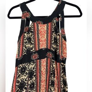 Free People dress boho floral design, sleeveless, 100% cotton, sleeveless, small
